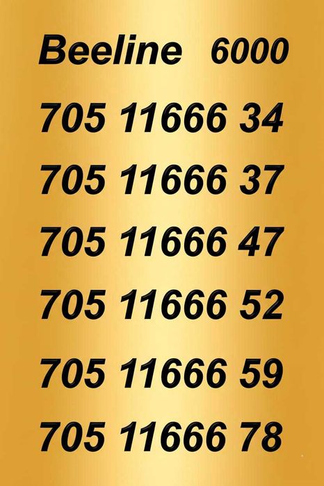 VIP Номера Билайн