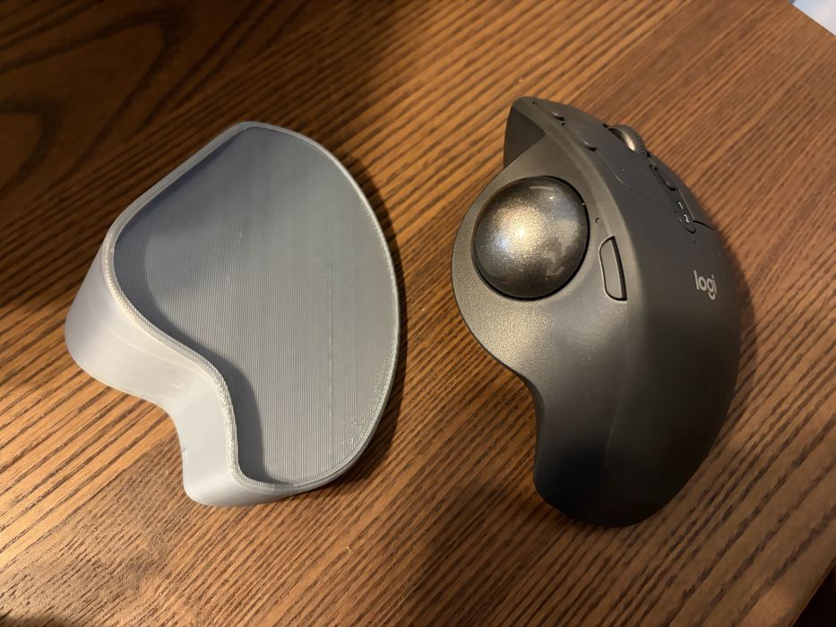 Mouse Logitech MX Ergo Trackball + Baza Printata 3D