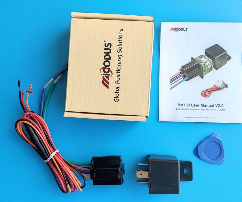 GPS тракер Micodus MV730 – скрит в реле и опция предплатена СИМ карта за 1 година