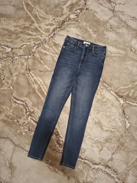 Blugi dama elastici, talie inalta
