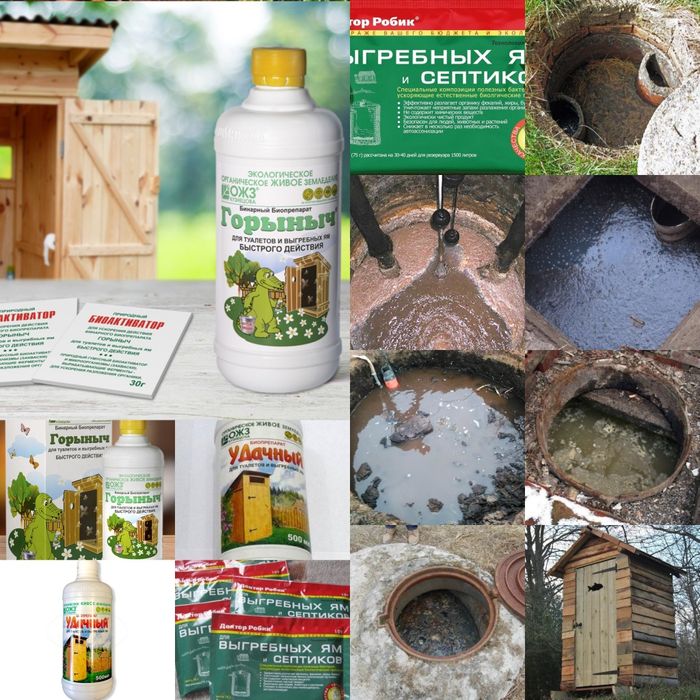 Биопрепараты для дачных туалетов и погребных ям