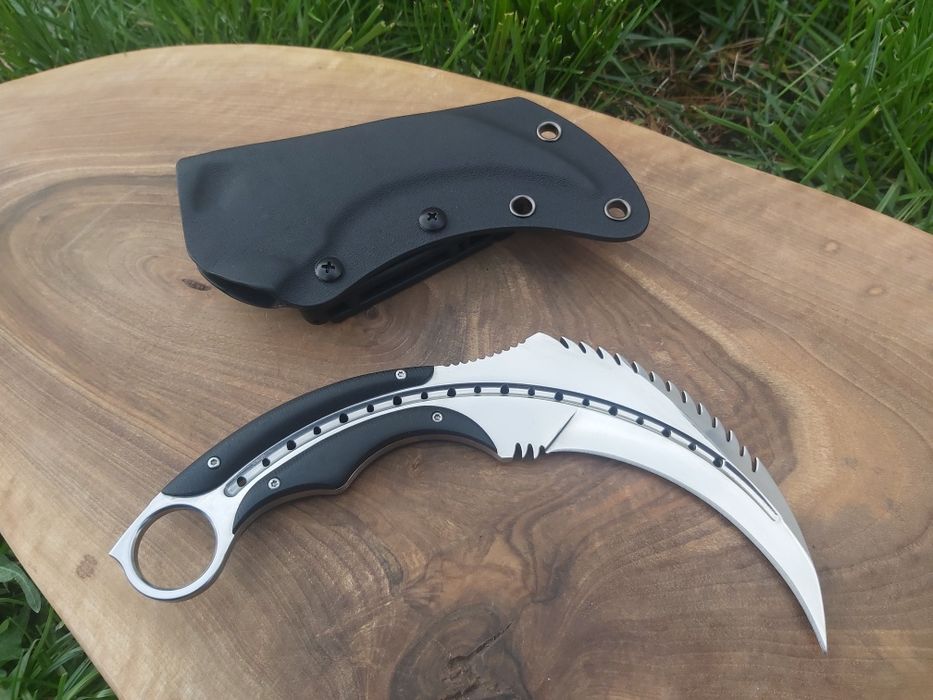 Тактически нож карамбит Todd Begg с полимерна кания,Full Tang