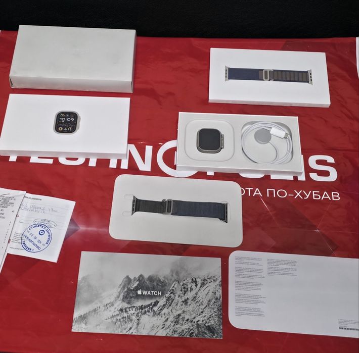 49mm Apple watch Ultra 2 Технополис Гаранция 2026 Titanium Blue | Син