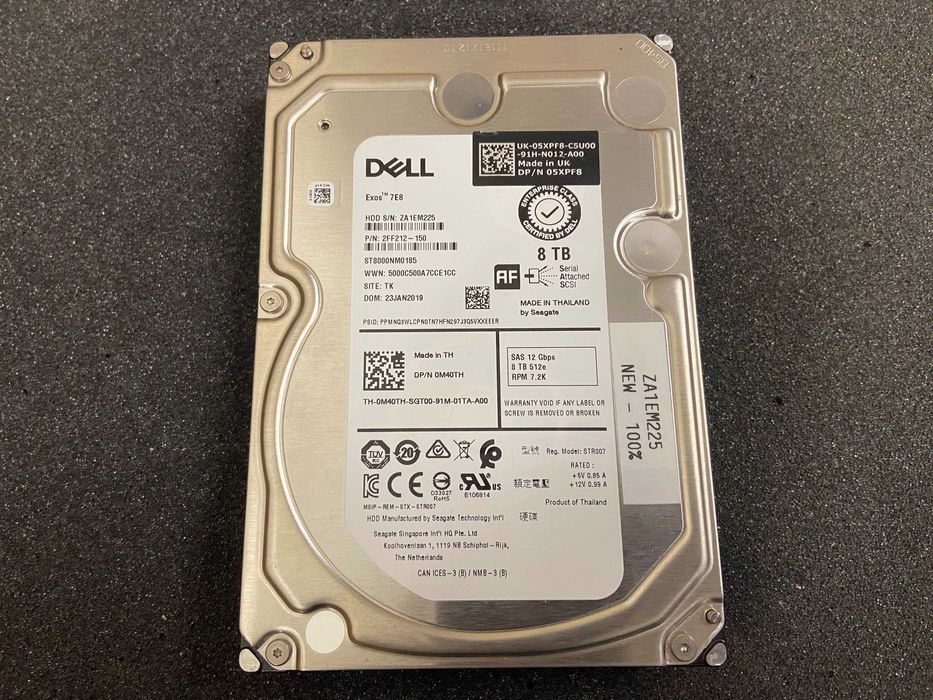 Нов Seagate 8TB 3.5" LFF 12Gbps SAS HDD хард диск ST8000NM0185