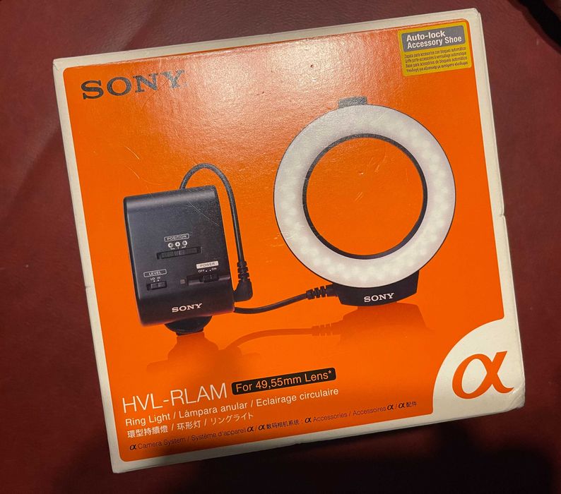 Sony HVL-RLAM Ring Light LED Strobe lighting w/box