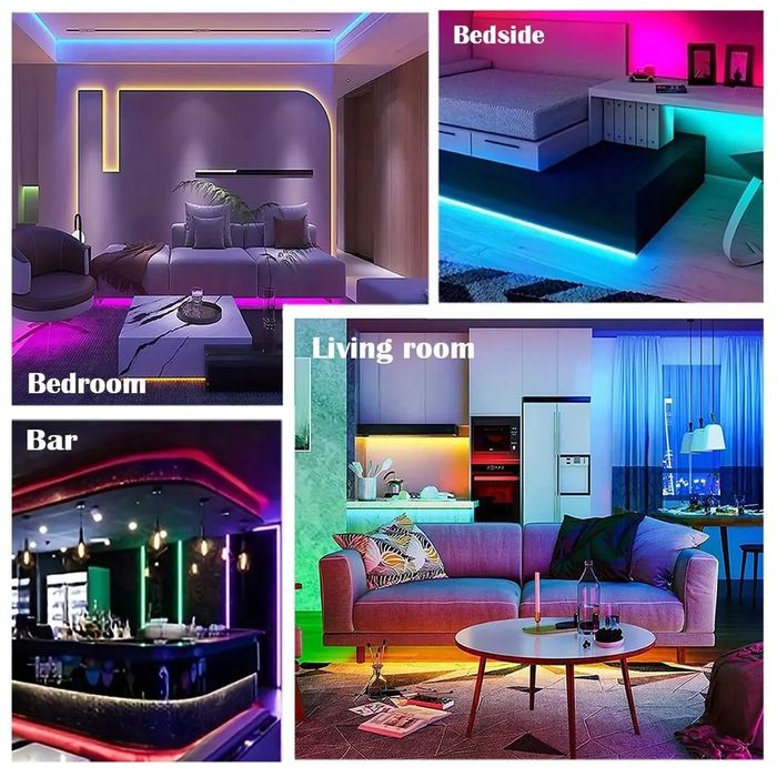 Banda led cu telecomanda 5m / RGB Banda led cu alimentare priza