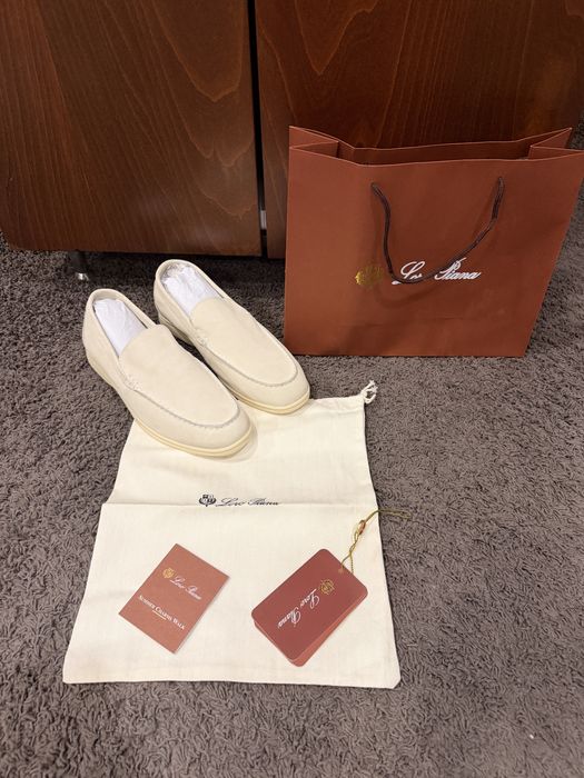 Loro piana summer walks кремаво бели