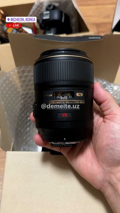 Nikon 105mm Macro AF-S VR f2.8G IF-ED. Stomatologlar uchun.