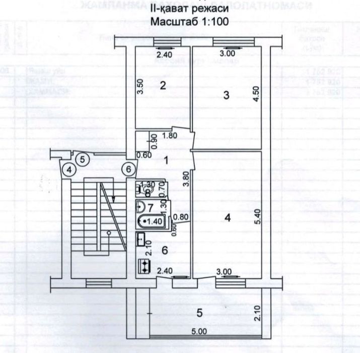 Буз-2 3-х комнатная 67м2 ‼️школа49, ЭКО Базар