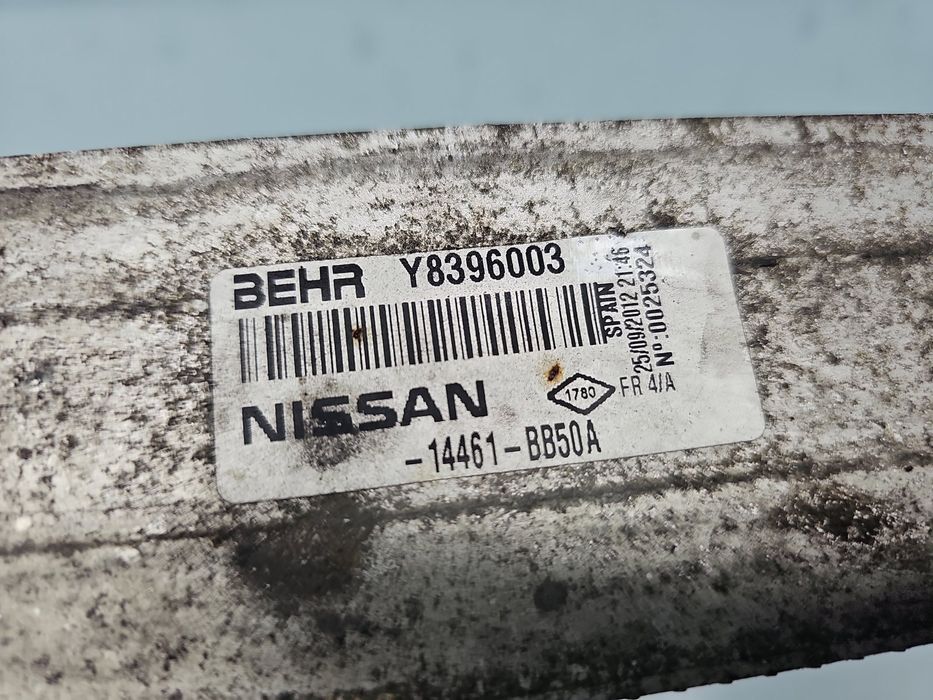 Radiator intercooler Nissan Qashqai [Fabr 2007-2014] 14461-BB50A 1.6 d