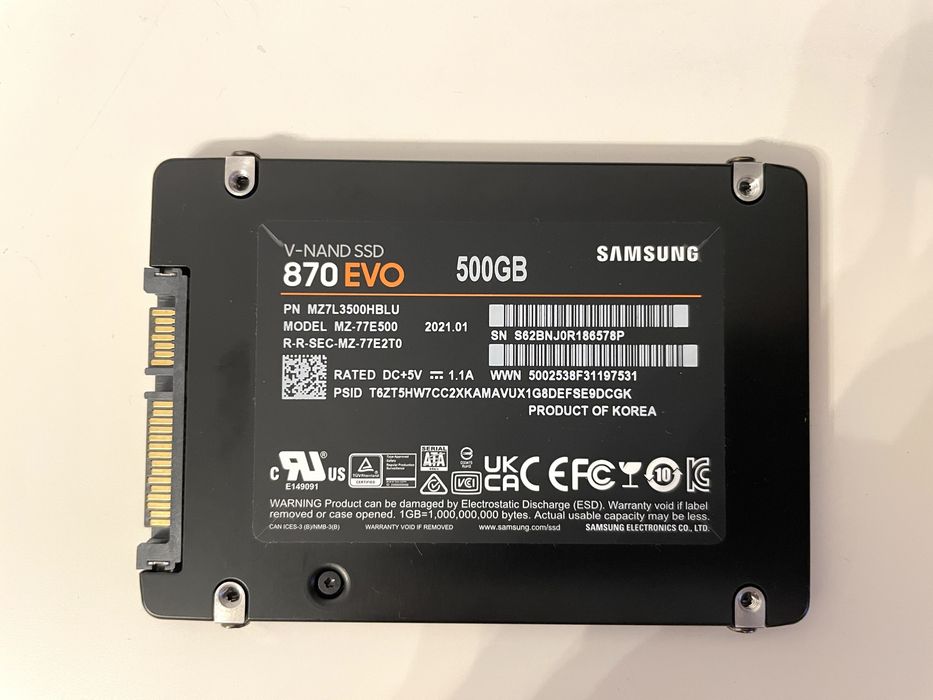 SSD Samsung 870Evo 500GB, ca nou