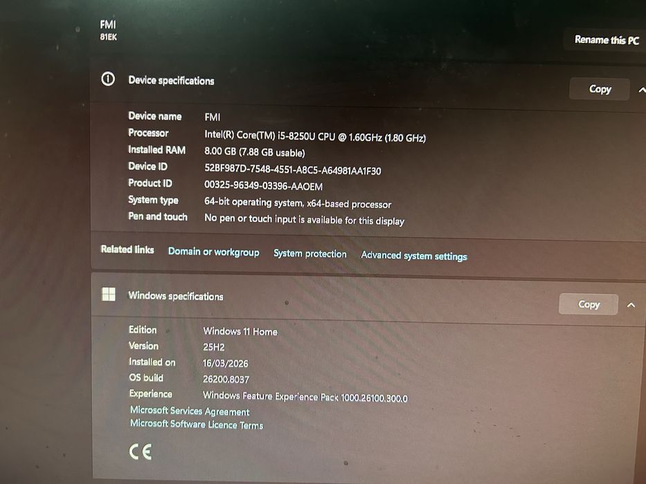 Vând laptop Lenovo Yoga 530 fără display