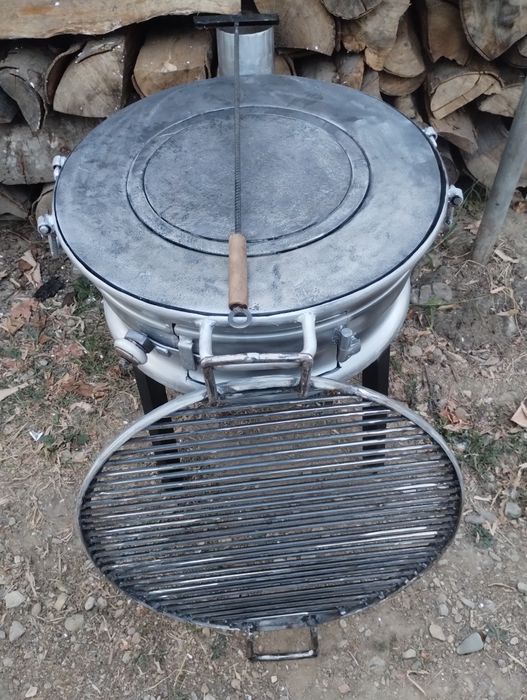 Plită fontă 3cm.combinat cu grătar !!