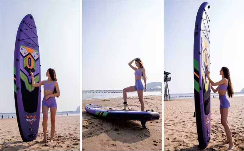 Нов падълборд 320 x 82 x 15,5 см до 170 кг с включено оборудване