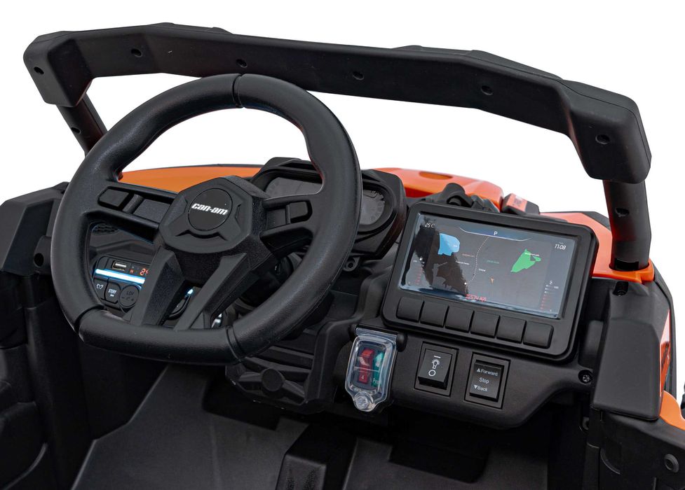 UTV electric pt copii Can-Am Maverick 24V 800W 4x4 (CA003) Portocaliu