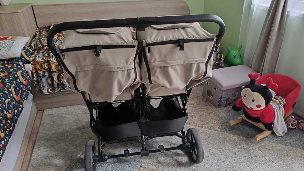 Количка за близнаци EasyGo Echo Savana  Beige Twins