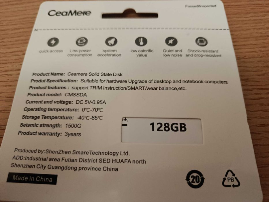 ssd диск новый 128гб