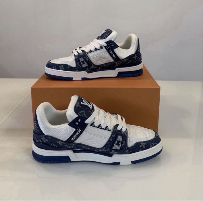 Adidasi LV Trainers PREMIUM Blue Denim- FULL BOX