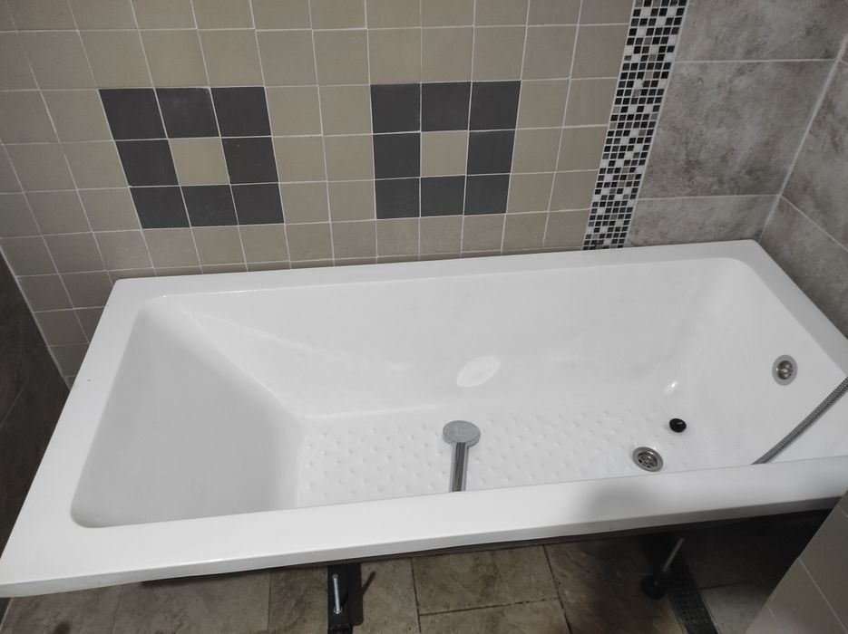 Cada acril alba 150x70 cu suport