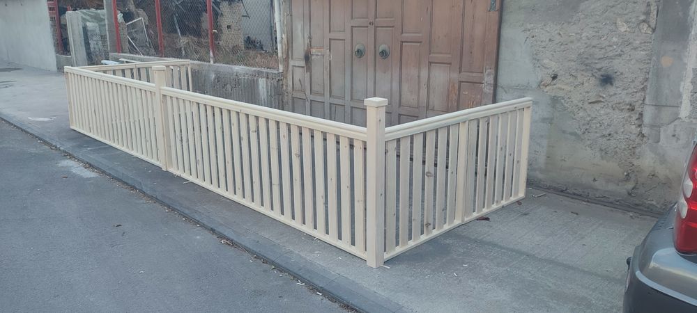 Дървен парапет по размер