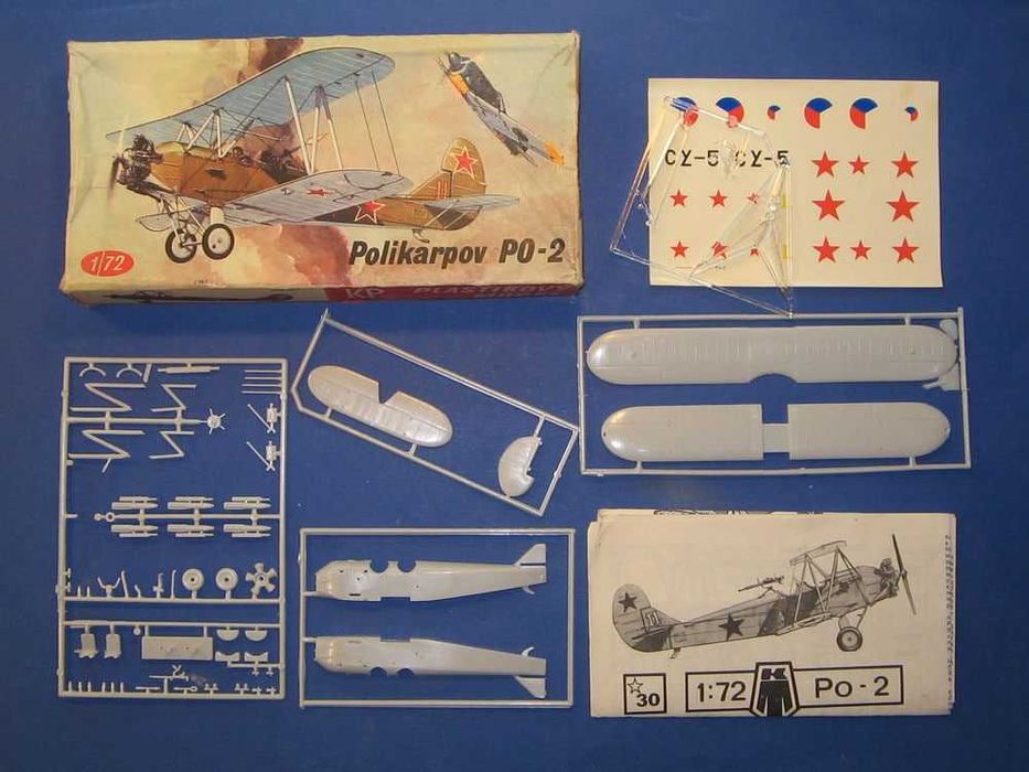 Сборная модель самолета По-2 (1/72).. РАРИТЕТ