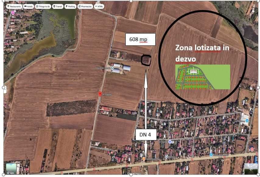 Teren de vanzare intrare in Frumusani