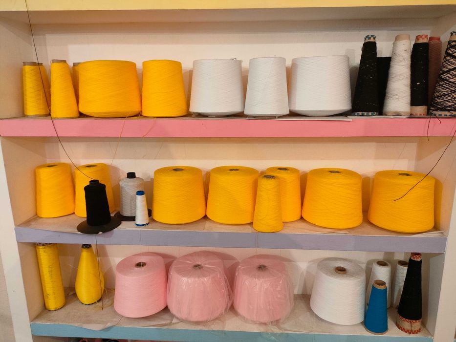 Пряжа на бобинах