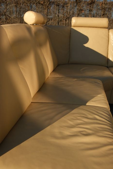 Colțar din piele ~ Crem cald