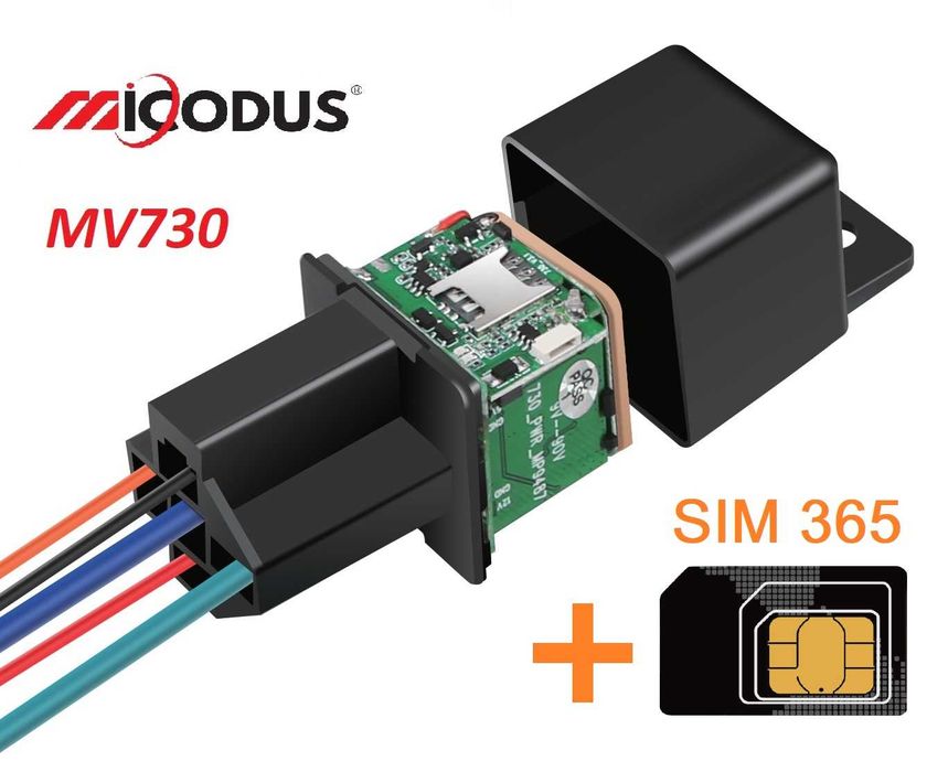 GPS тракер Micodus MV730 – скрит в реле и опция предплатена СИМ карта за 1 година
