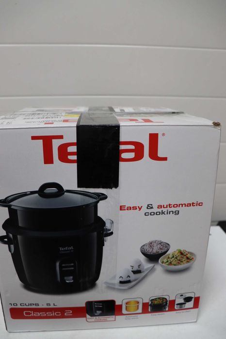 Оризовар Tefal RK103811, 600W, 5л, Функция загряване, Готвене на пара