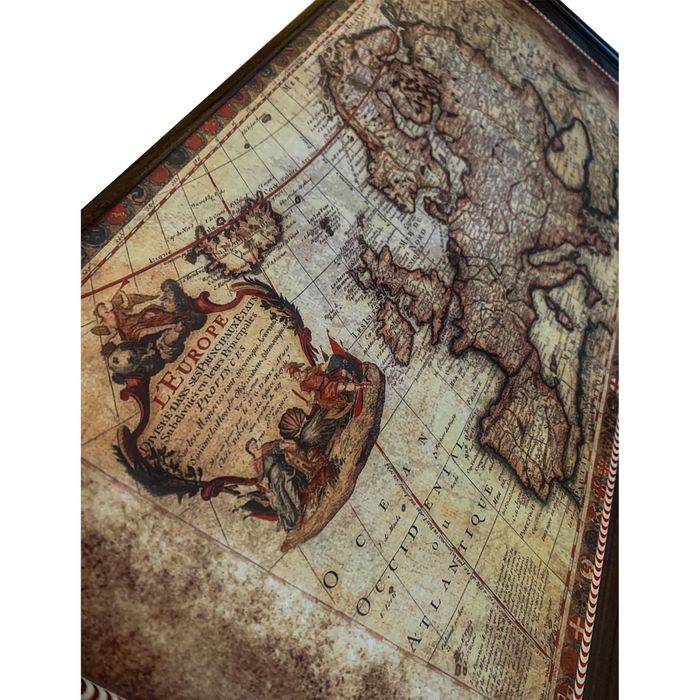 Премиум Табла Антична карта 48x48cm