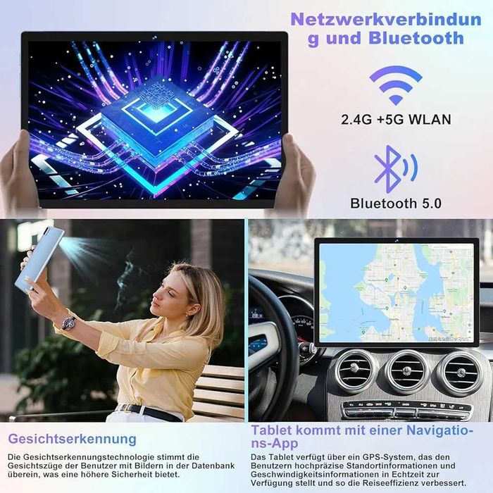 Пълен Комплект Таблет 10.1" BIGEDY B29 Android 14, 22GB RAM, 128GB