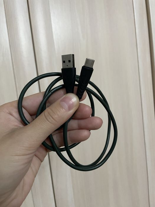Кабель USB TypeC - зеленый