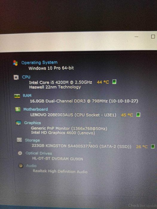 Laptop Lenovo T540p, I5, 16Gb Ram, SSD nou 240 Gb. Garantie! Schimburi