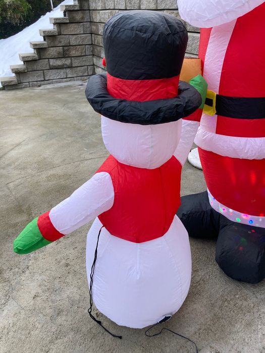 Надуваем светещ снежен човек - 1.20 см височина