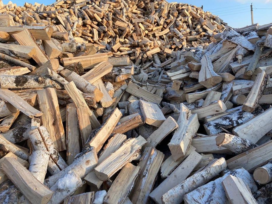 Дрова в мешках, сухая берёза