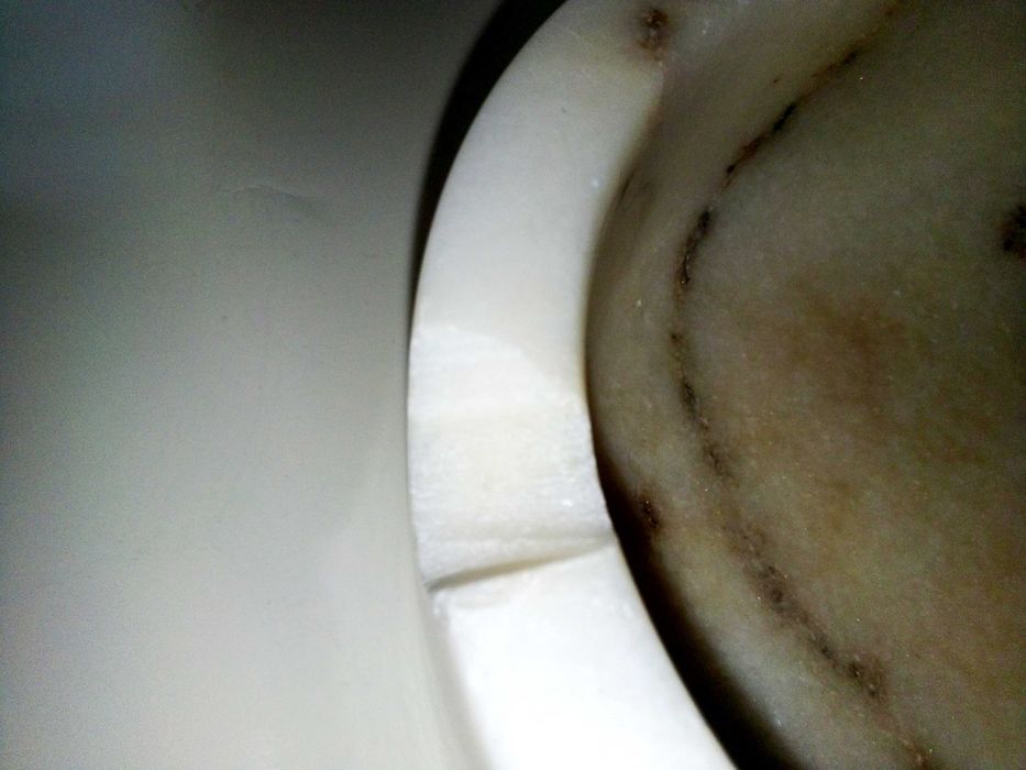 Стара мраморна кутия + голям масивен пепелник