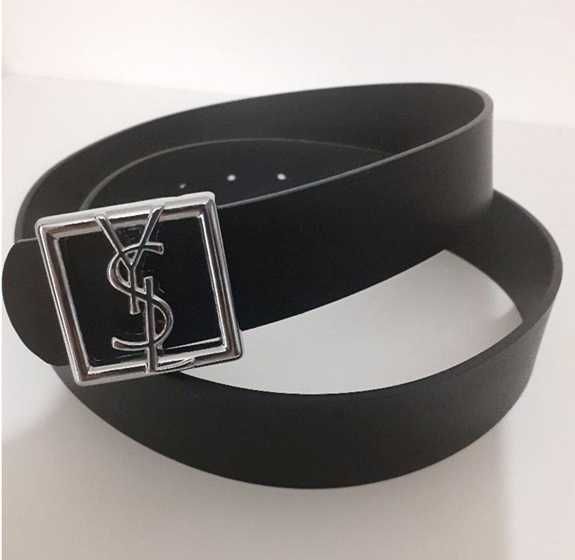 Curea neagra , cu catarama argintie