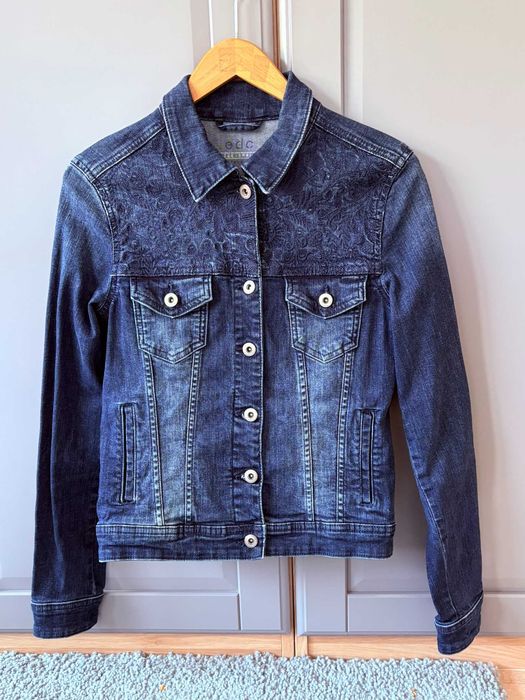 Дамско дънково яке с бродерии ESPRIT