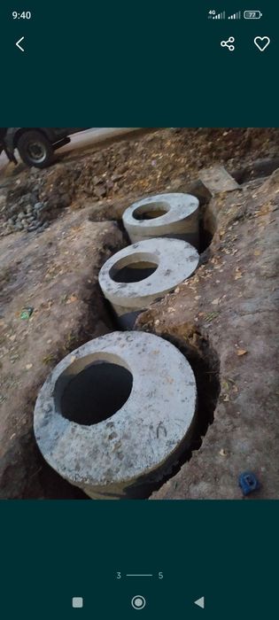 Монтаж канализация и водопровод, выгребных яма, септик , дачный канали