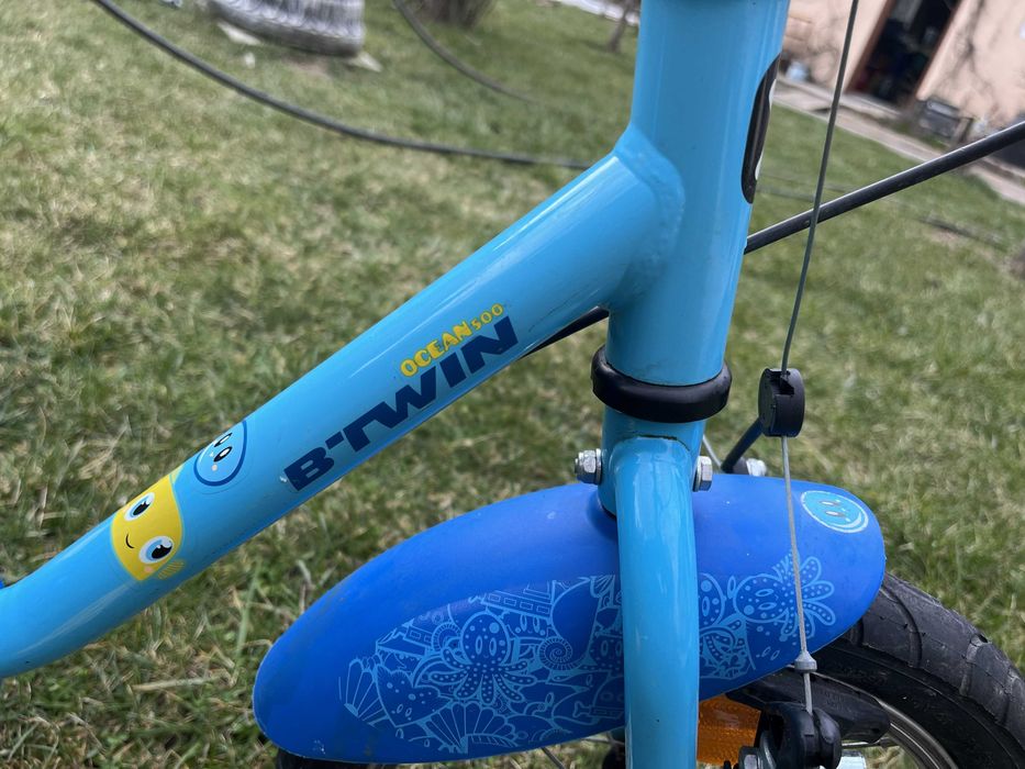 Bicicleta 14" copii 3-5 ani cu roti ajutatoare demontabile