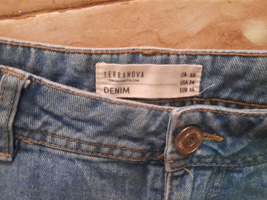 H&M мъжки дънки светъл деним