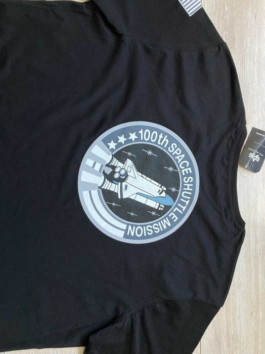 Нова Alpha Industries Space Shuttle мъжка черна тениска размер XXL