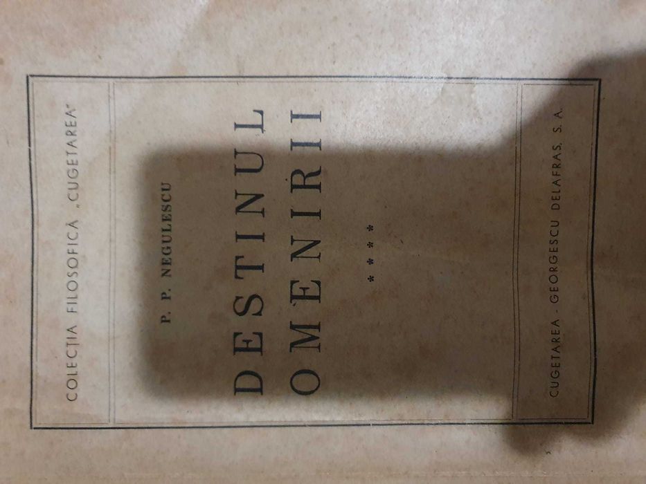 Carte veche Destinul Omenirii 1946