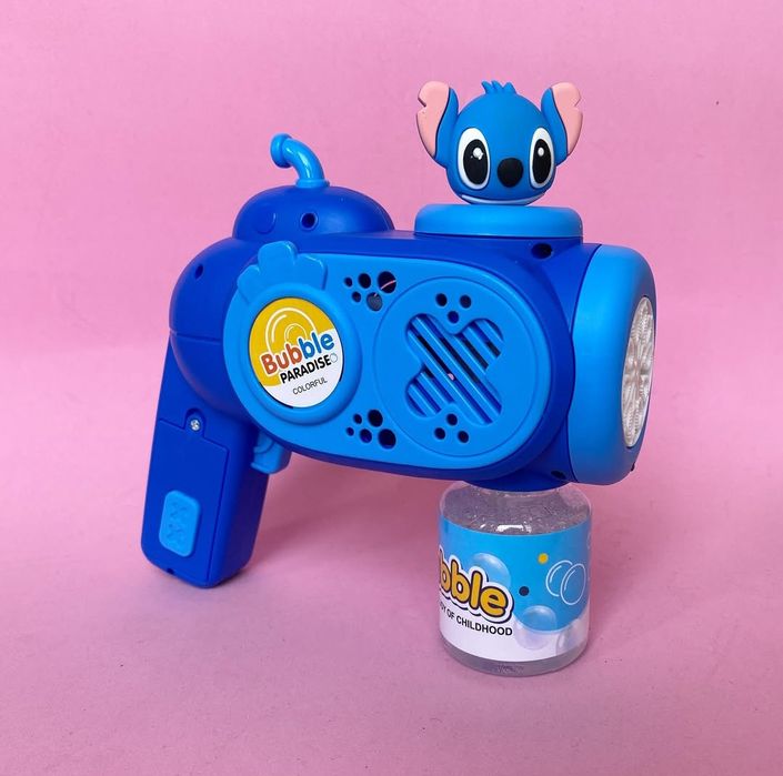 Детски пистолет за сапунени балони Стич