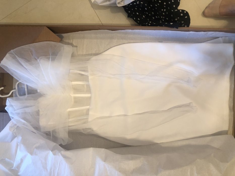 Rochie alba Marrie Ollie