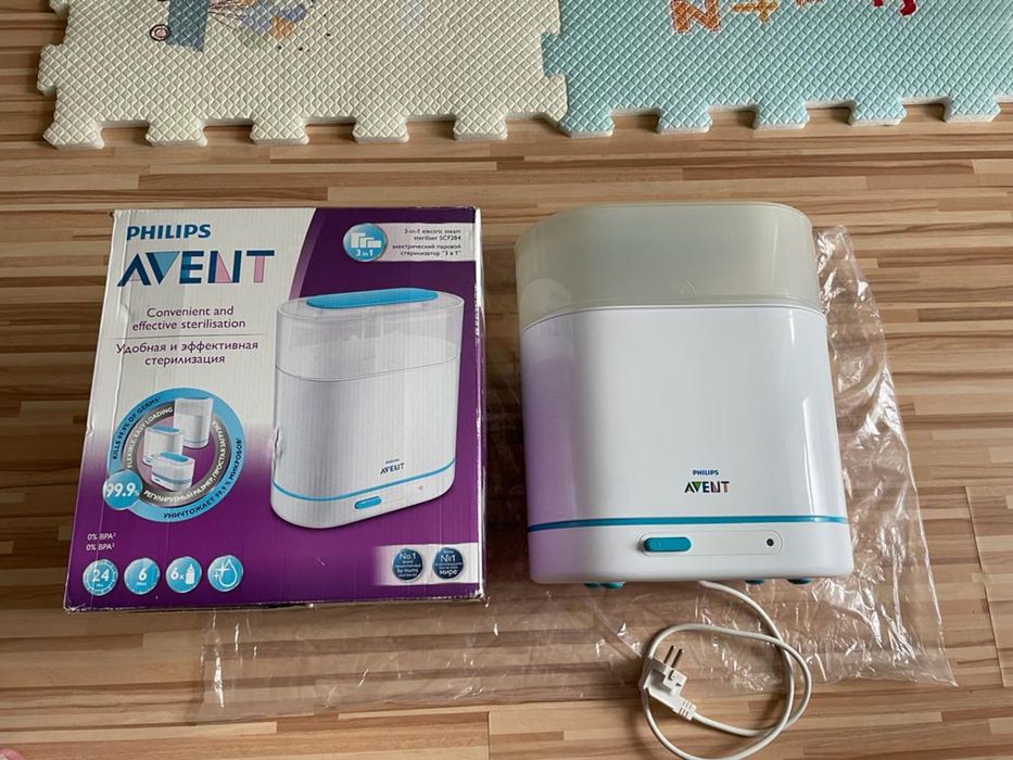 Sterilizator biberoane electric 3in1 PhilipsAv și jucarie forme