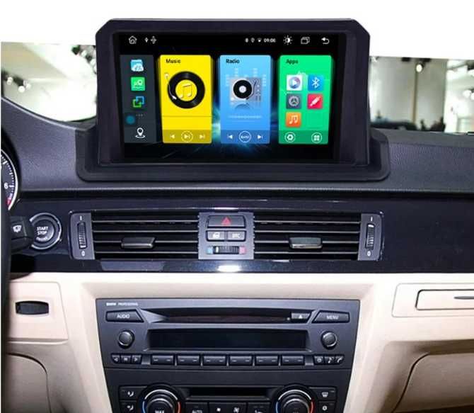 9-инчова мултимедия за BMW 3 Series (E90/E91/E92/E93, 2005–2012)камера