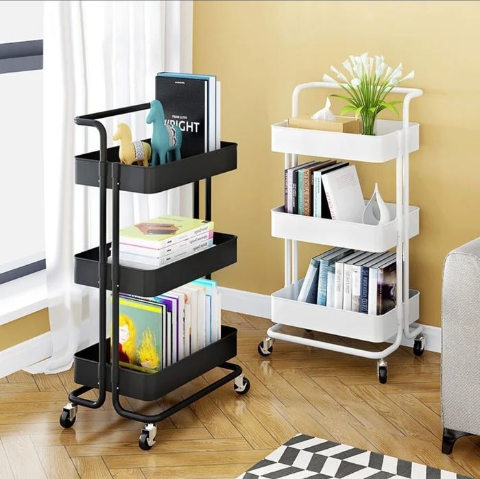 Метална количка шкаф органайзер дренажни рафтове