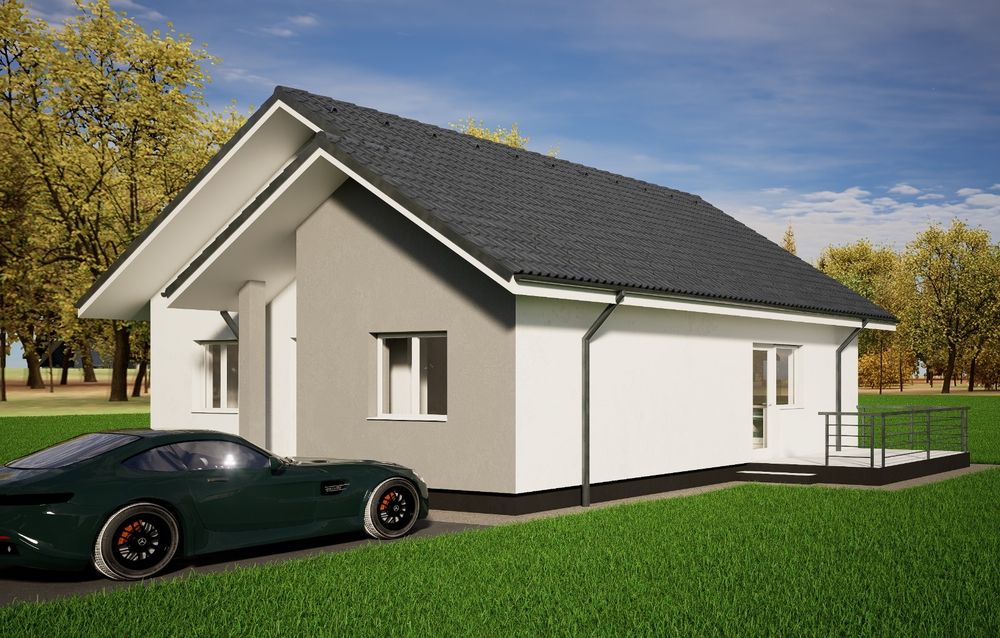 Casa plan Parter,90 mp,HLINCEA,teren 334 mp.